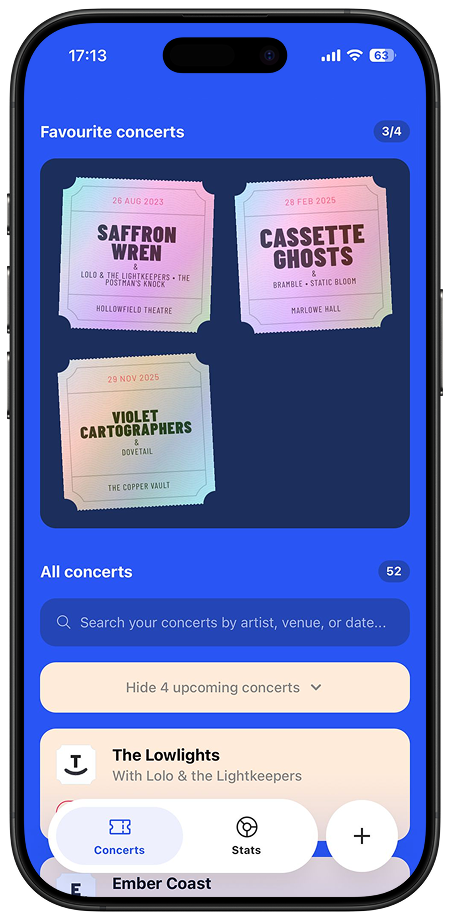 Ticket Logger app screenshot