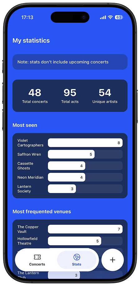 Ticket Logger app screenshot